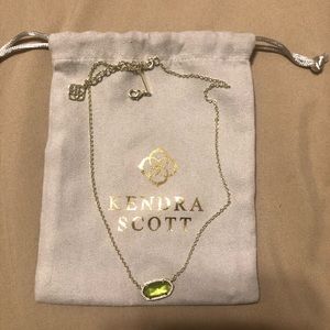 Kendra Scott Elisa Necklace-Peridot Illusion